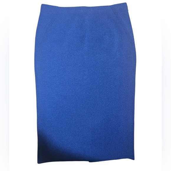 Vintage Ralph Lauren Collection Purple Label Navy Blue Pencil Skirt Medium - Picture 6 of 8